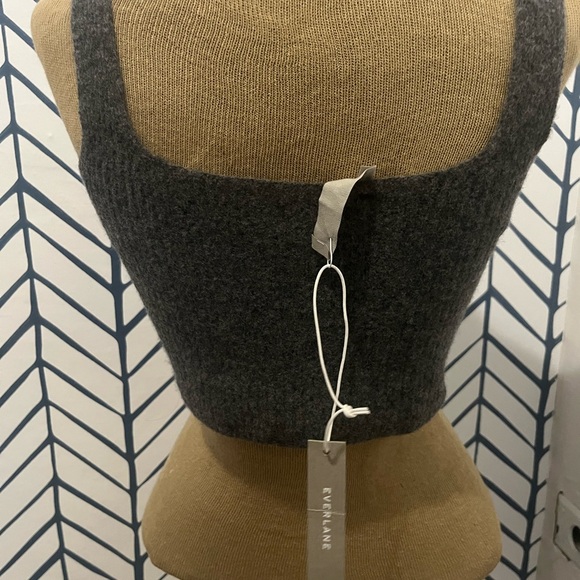 Everlane Charcoal Knit Crop Top - Picture 4 of 6